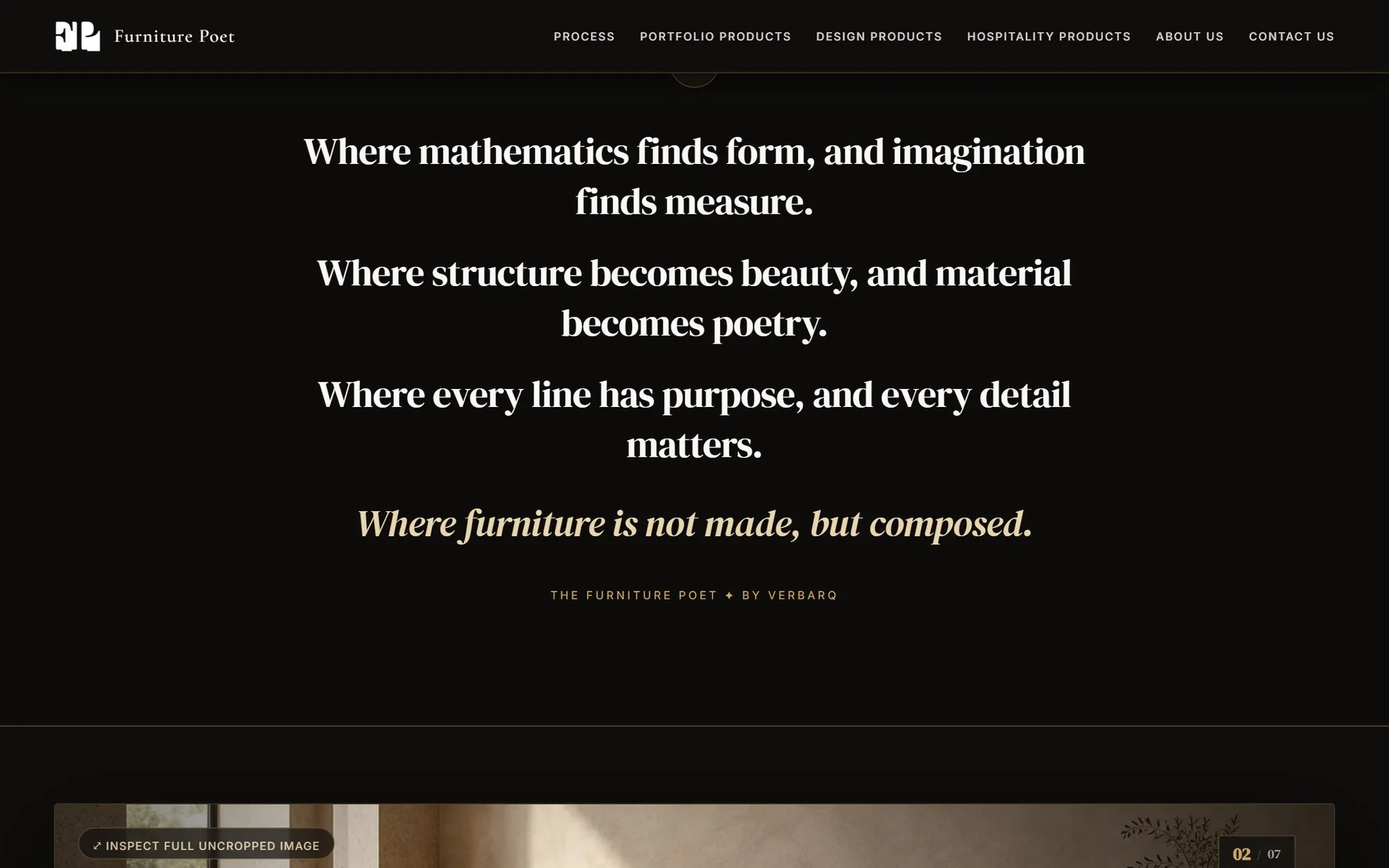 Furniture Poet: website image 1