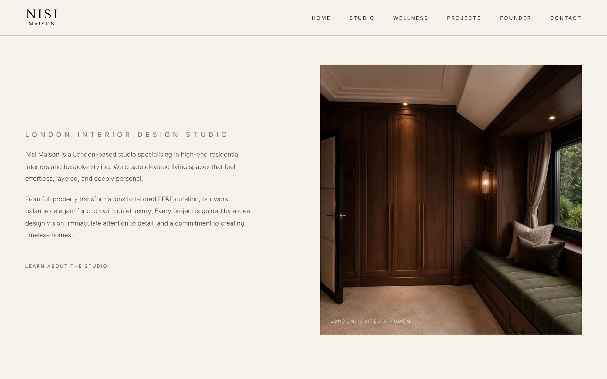 Nisi Maison: website image 1