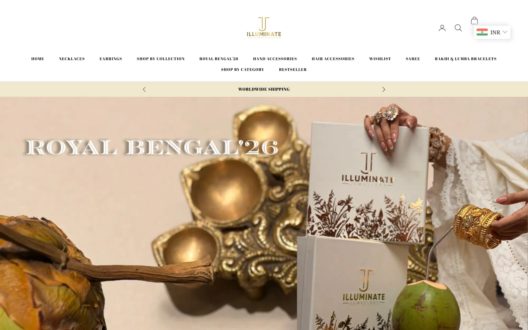 Illuminate Jewellery: website image 1