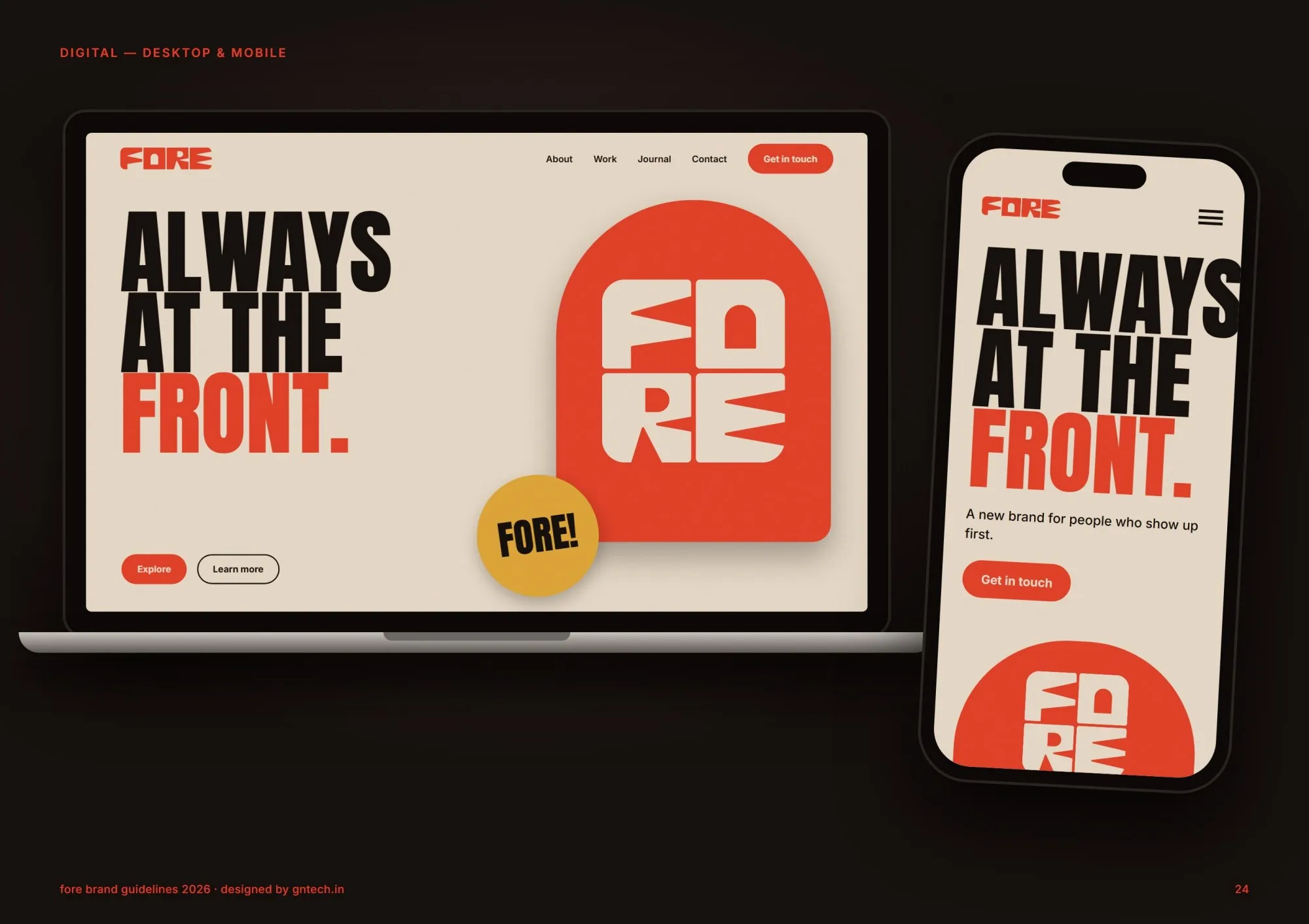 FORE: branding project by GN Tech